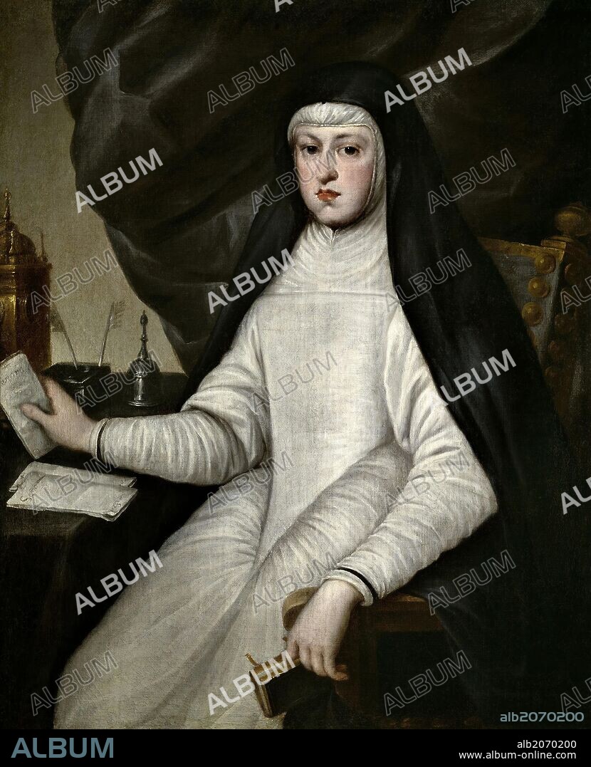 Anonymous / 'Mariana of Austria, Queen of Spain', Second half 17th century, Spanish School, Oil on canvas, 97 cm x 79 cm, P00665.