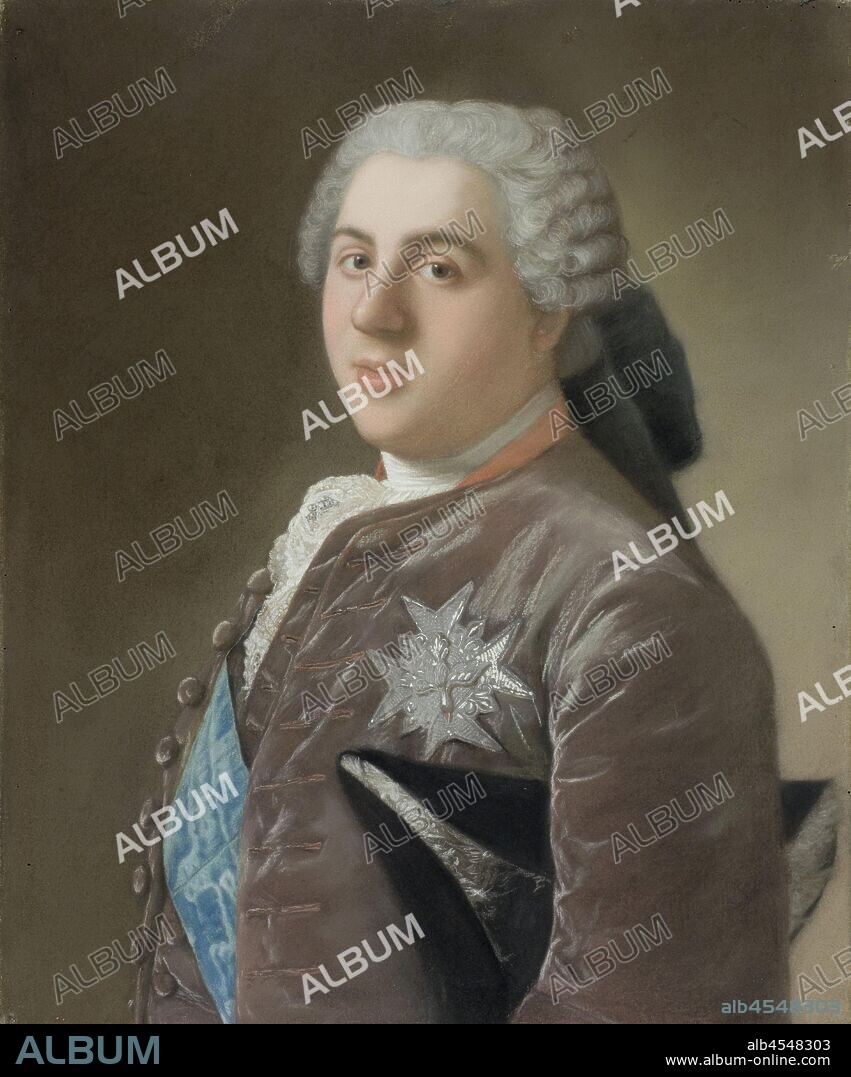 Louis de Bourbon, Dauphin of France Portrait of Louis de Bourbon (1729-65), dauphin of France, Portrait of Louis de Bourbon (1729-65), dauphin of France. Son of Louis XV, father of Louis XVI, Louis XVIII and Charles X. Halfway to the left, facing front. The stitch under the left arm. Part of the pastels collection., Jean-Etienne Liotard, 1749 - 1750, paper, h 60.4 cm × w 49.9 cm w 12.5 kg h 76.8 cm × w 66.1 cm × w 6.8 cm.