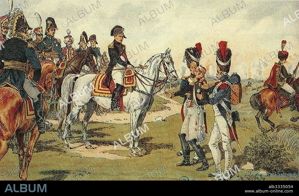 ANONYMOUS. The refusal of the Russian general prisoner Pyotr Likhachev take the sword out of the hands of Napoleon.