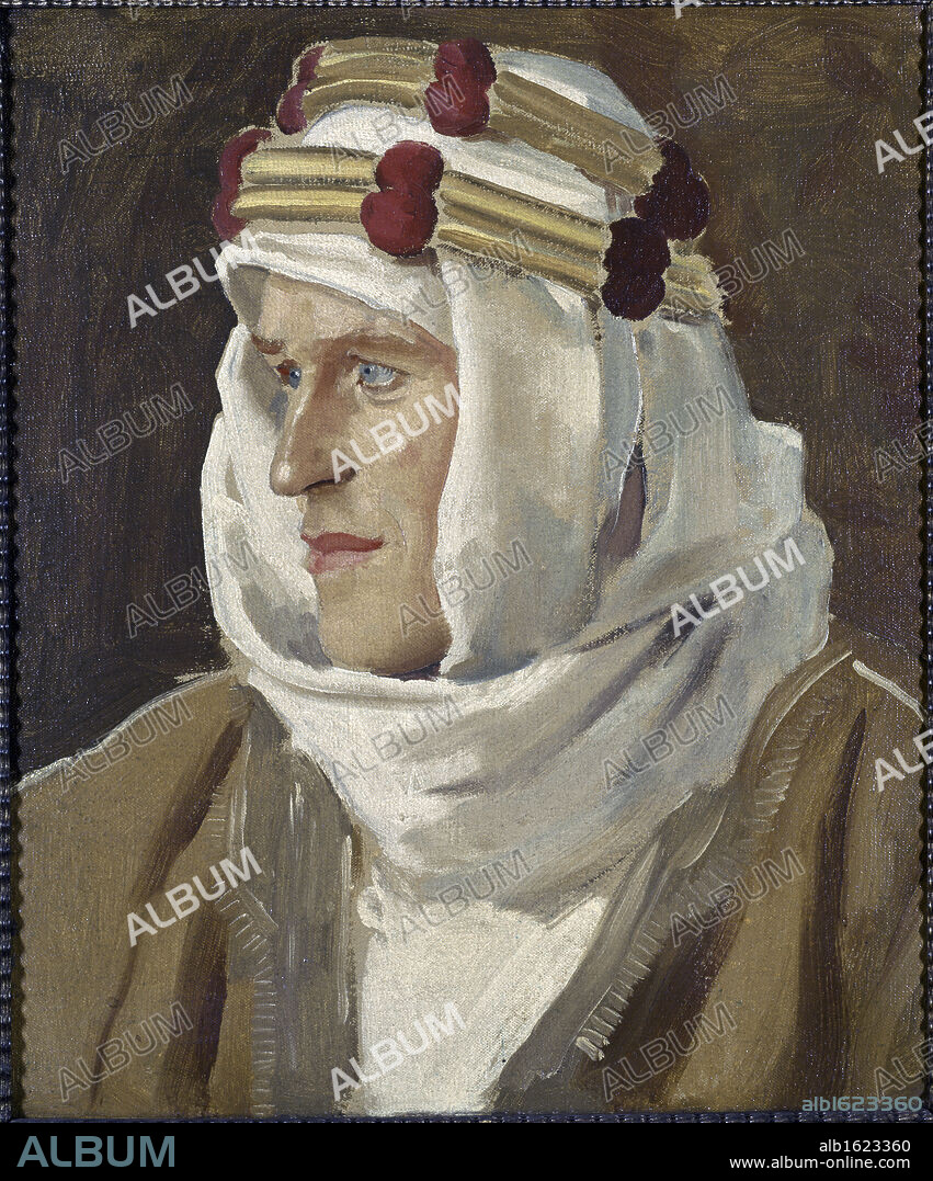 T.E. Lawrence (Lawrence Of Arabia)   Artist Unknown  Yale University Art Gallery, New Haven, CT, USA.