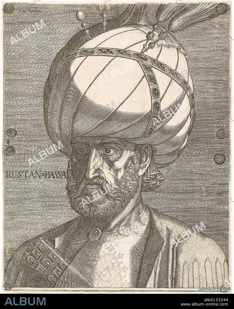Ismael, The Persian Ambassador of Techmas, King of Persia. Melchior Lorichs; Danish, 1527-c.1583/86. Date: 1564-1574. Dimensions: 370 × 292 mm (image/plate/sheet). Engraving in black on ivory laid paper. Origin: Denmark.