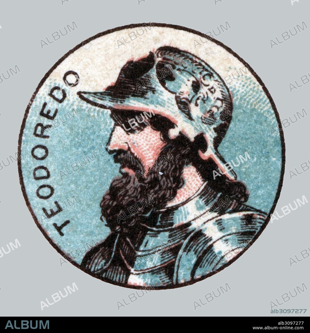 España. Edad media. Teodoredo o Teodorico I (?-451), rey de los visigodos del 418 al 451.