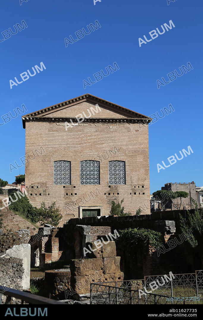 Italy. Rome. Curia Julia or Curia. The Senate House in the ancient city of Rome. Roman Forum.