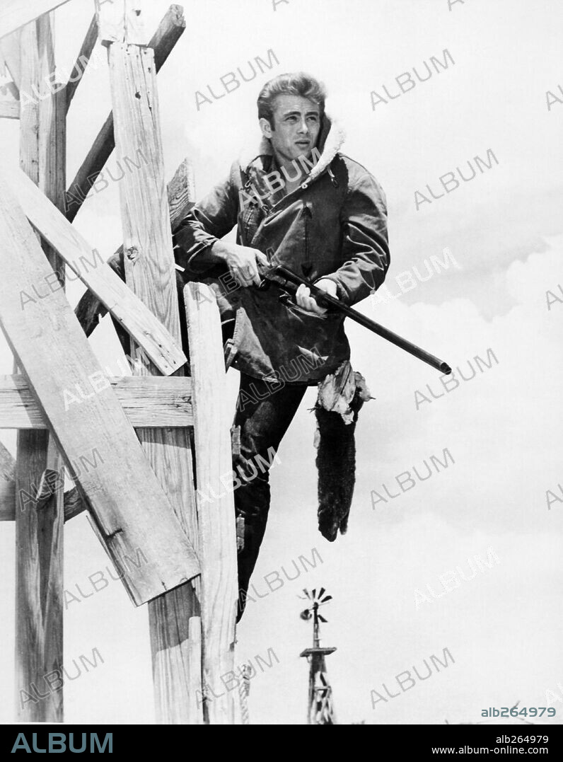 JAMES DEAN en GIGANTE, 1956 (GIANT), dirigida por GEORGE STEVENS. Copyright WARNER BROTHERS.