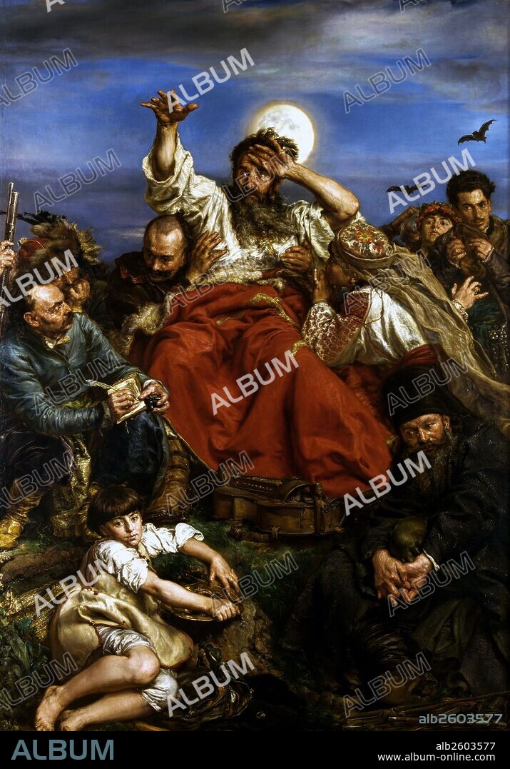 Wernyhora, 1883–1884 by Jan Matejko (1838–1893). Wernyhora was a legendary 18th century Cossack bard who prophesized the fall of Poland as well as its eventual rebirth.