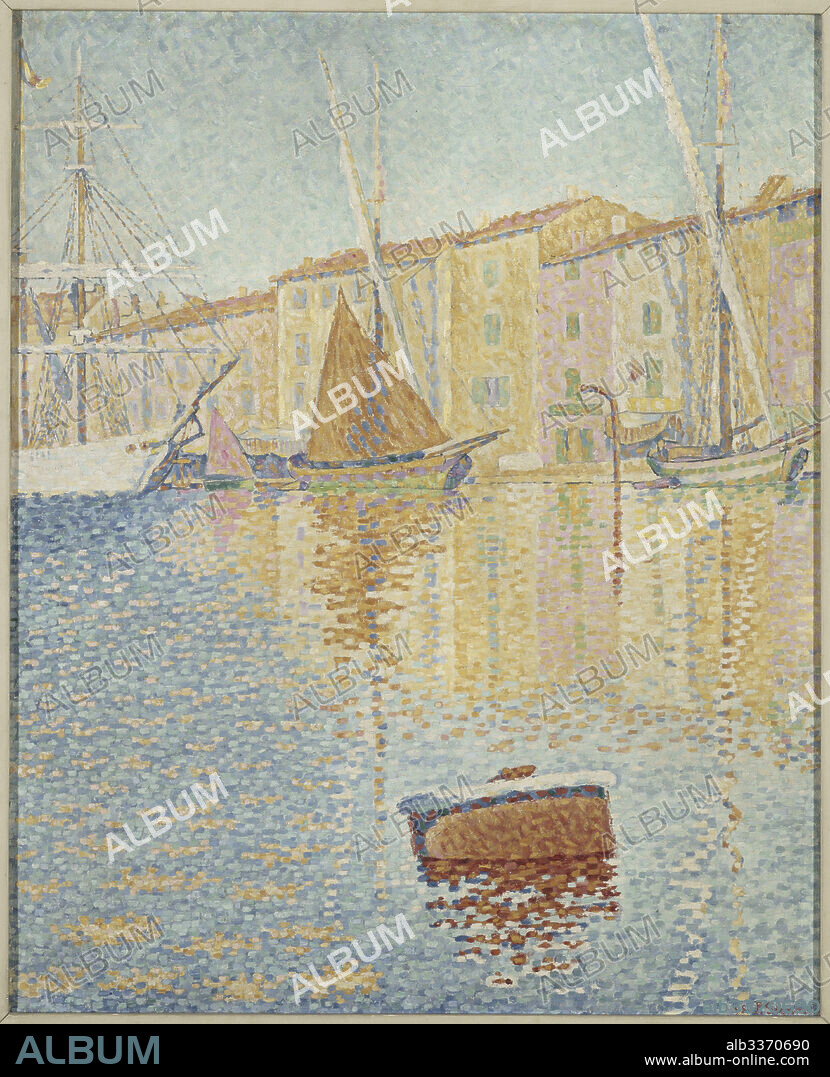 PAUL SIGNAC. Red Buoy (La bouée rouge).