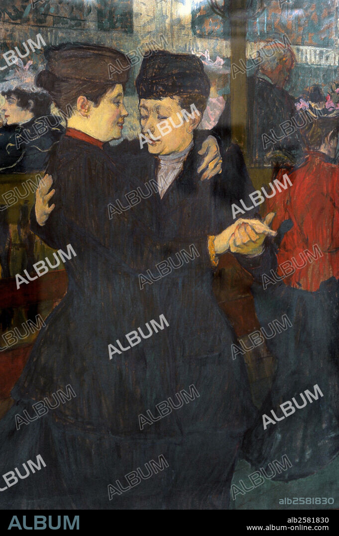 HENRI DE TOULOUSE LAUTREC. Henri de Toulouse-Lautrec (1864-1901). French painter. Moulin Rouge, 1892. National Gallery. Prague. Czech Republic.