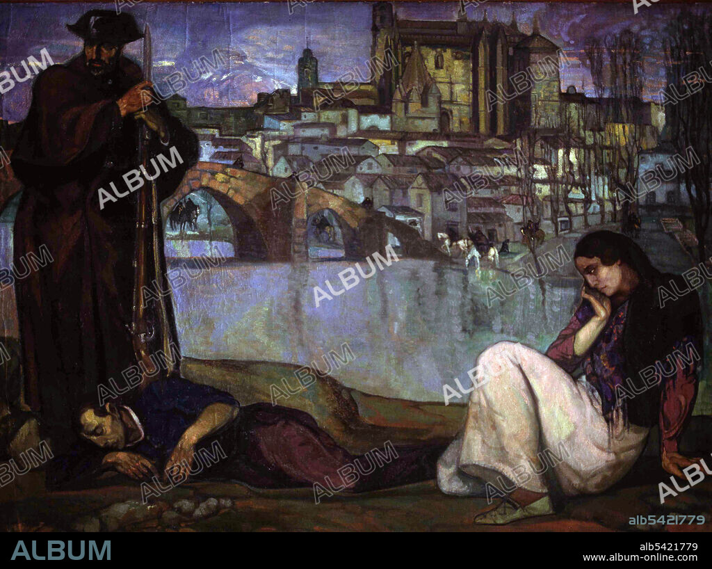 GUSTAVO DE MAEZTU. MAEZTU , GUSTAVO DE. PINTOR ESPAÑOL . VITORIA 1887 - 1947. " EL ORDEN " ( GUARDIA CIVIL ). MUSEO BELLAS ARTES . BILBAO. ATENCION: AUTOR CONTEMPORANEO SUJETO A COPYRIGHT ©. EL CLIENTE FINAL ES RESPONSABLE DE LA GESTION DE LOS DERECHOS DE AUTOR CON LAS SOCIEDADES EXISTENTES DE GESTION DE DERECHOS O DIRECTAMENTE CON LOS ORGANISMOS TITULARES DE LOS MISMOS.