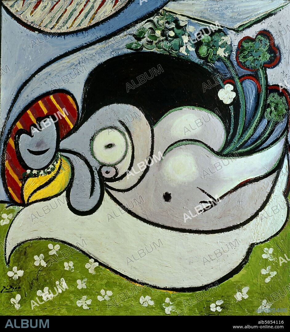 PABLO PICASSO. Reclining nude with flowers 
1932 
Canvas; 101,6 x 92,7cm 
Private collection Peter A. Rübel, New York.