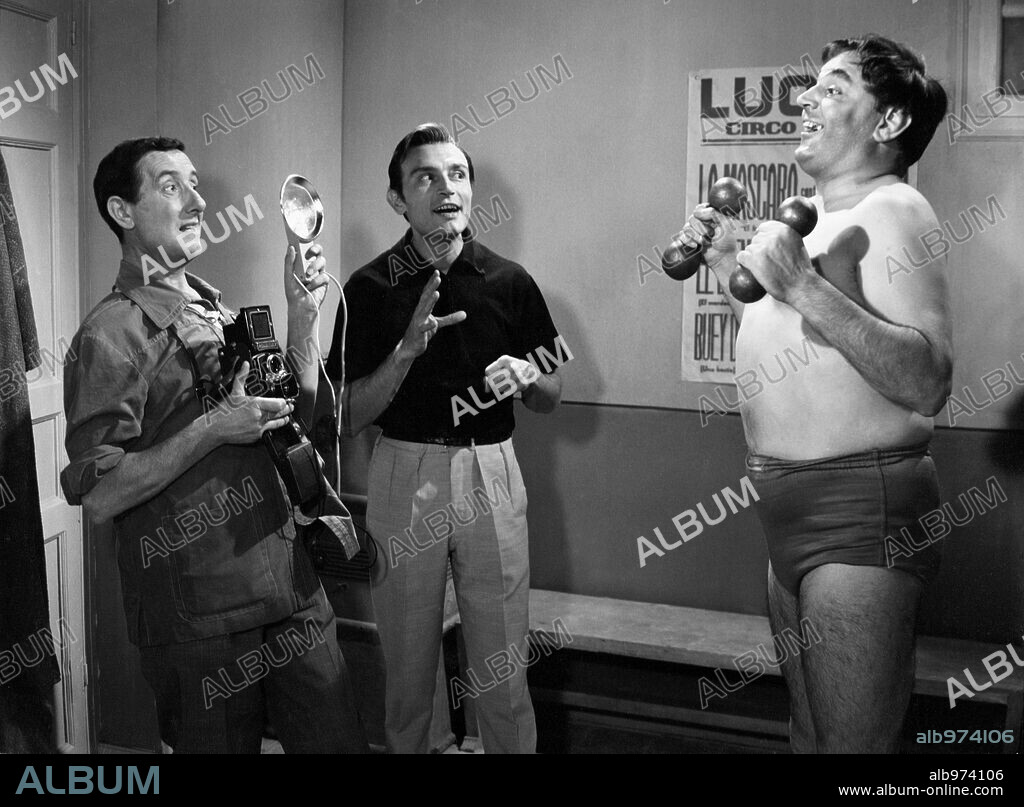 MANOLO GOMEZ BUR y TONY LEBLANC en EL POBRE GARCIA, 1961, dirigida por TONY LEBLANC. Copyright RADIO FILMS.