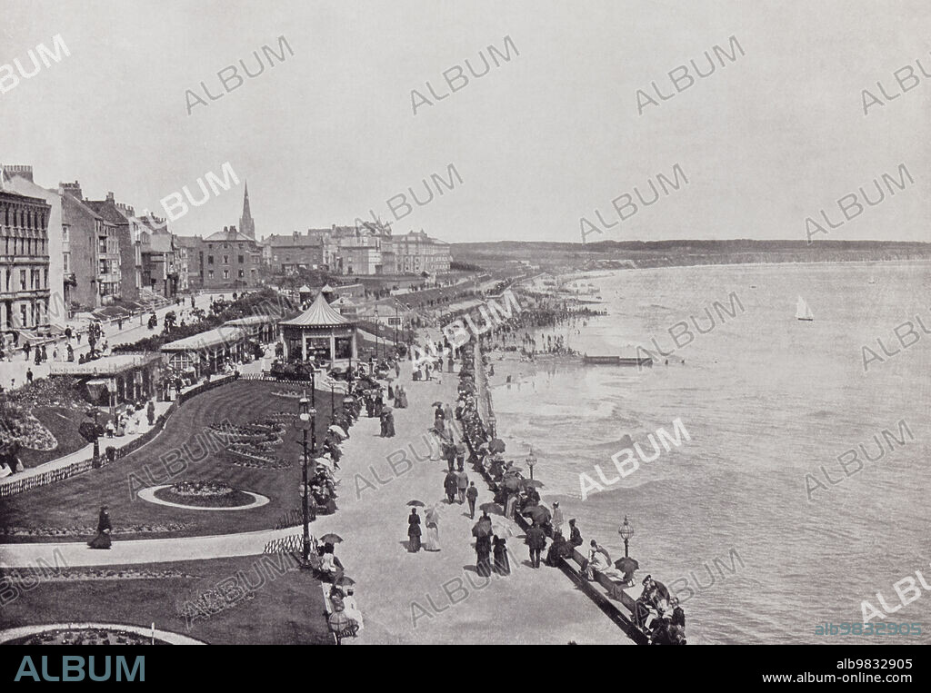 Walton-on-the-Naze, Essex, England, seen here in the 19th century. From Around The Coast, An Album of Pictures from Photographs of the Chief Seaside Places of Interest in Great Britain and Ireland published London, 1895, by George Newnes Limited.