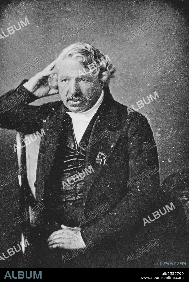 JACQUES DAGUERRE 1787/1851 CREADOR DEL DAGUERROTIPO Y FAMOSO POR SU DIORAMA.