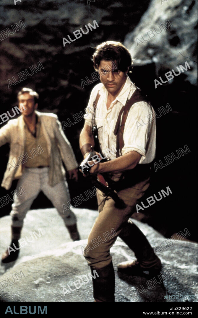 BRENDAN FRASER y JOHN HANNAH en LA MOMIA, 1999 (THE MUMMY), dirigida por STEPHEN SOMMERS. Copyright UNIVERSAL PICTURES / HAMSHERE, KEITH.