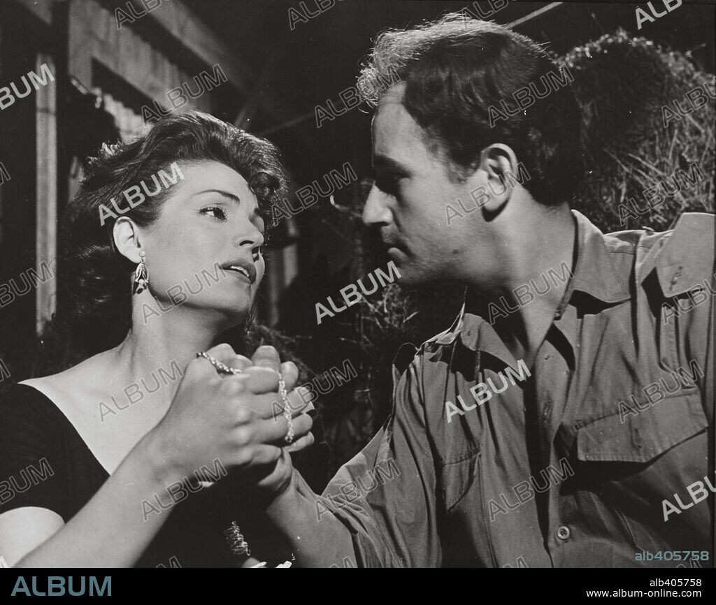 ALBERTO DE MENDOZA and CARMEN SEVILLA in EL SECRETO DE MÓNICA, 1962, directed by JOSE MARIA FORQUE. Copyright AS PRODUCCION-TECUARA.