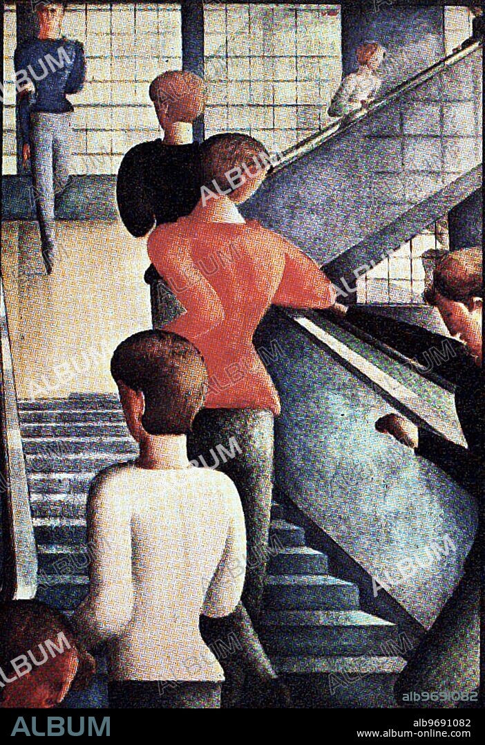 "Bauhaus Stairway", by Oskar Schlemmer.