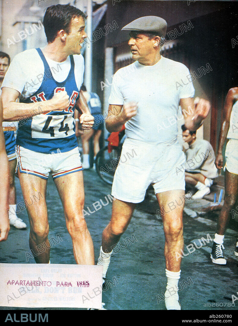 CARY GRANT and JIM HUTTON in WALK DON'T RUN, 1966, directed by CHARLES WALTERS. Copyright COLUMBIA PICTURES.