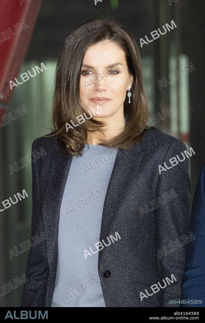 CROWN PRINCESS LETIZIA OF SPAIN. February 5, 2019 - Madrid, Spain - Queen Letizia of Spain attends 'International Day of Safe Internet' on February 05, 2019 in Madrid, Spain. 05/02/2019