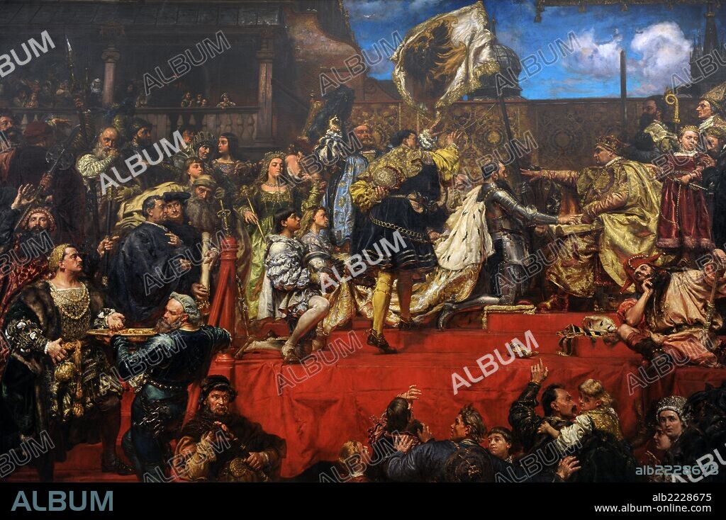 Jan Matejko (1838-1893). Polish painter. The Prussian Homage, 1882. National Museum. Krakow. Poland.