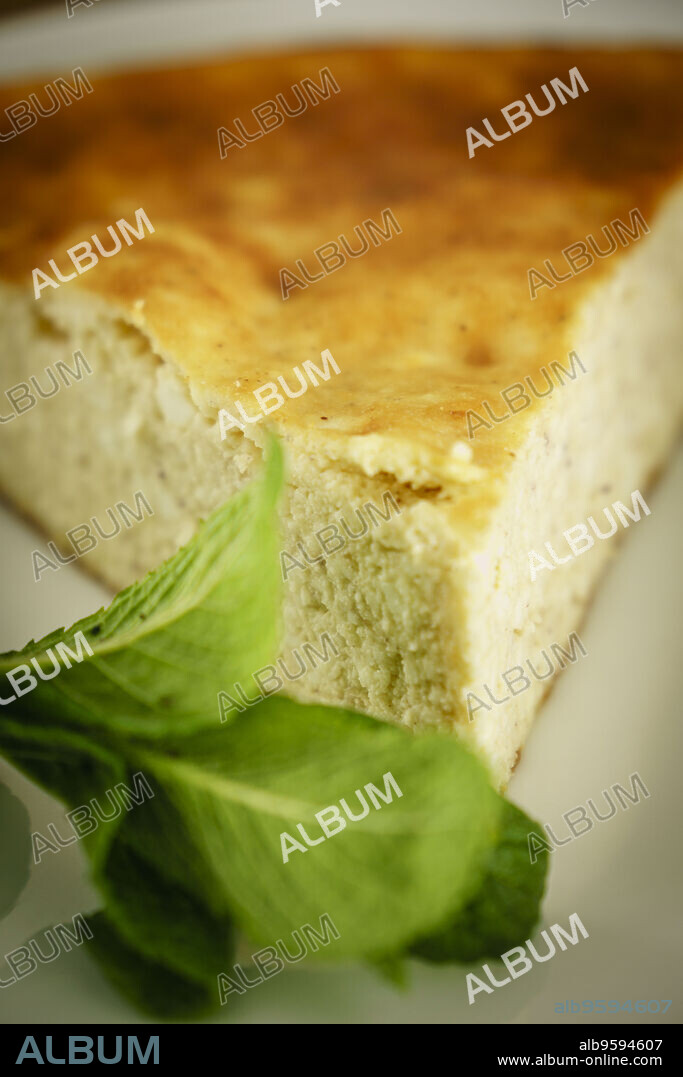 Greixonera De Brossat, - casserole of requeson, Mallorca, Balearic Islands, Spain.