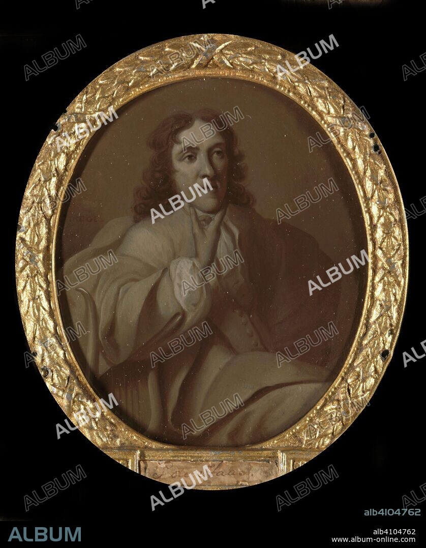 DIONYS VAN NIJMEGEN (MENTIONED ON OBJECT). Portrait of Frans de Haes, Poet and Linguist in Rotterdam. Dating: 1732 - 1771. Measurements: h 11 cm × w 9 cm.