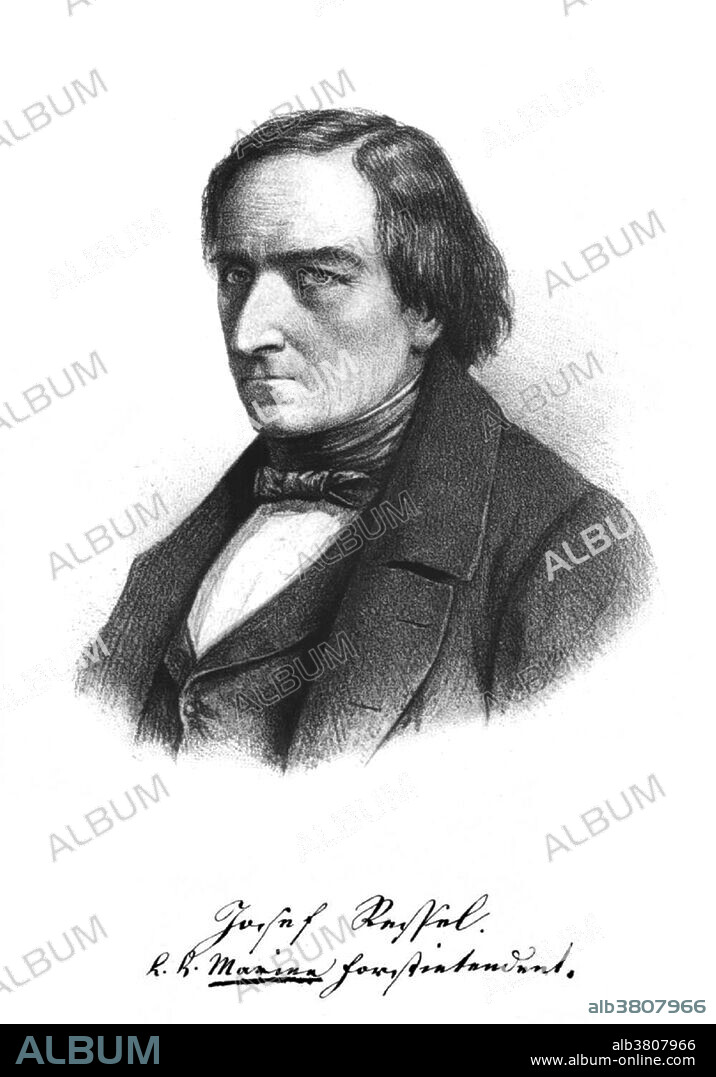 Joseph Ludwig Franz Ressel (June 29, 1793 - October 9, 1857) was an Austrian-Czech forester and inventor who designed one of the first working ship's propellers. He worked for the Austrian government as a forester to secure a supply of quality wood for the Navy. He began testing his ship propellers for the first time. He was awarded a propeller patent in 1827. In 1829 he modified a steam-powered boat and test drove it in the Trieste harbor at six knots before the steam conduits exploded. The police banned further testing. The explosion was not caused by the tested propeller as many believed at the time. Among other his inventions are pneumatic post and ball and cylinder bearings. He was granted numerous patents during his life. He died in 1857 at the age of 64. A monument to him in a park in Vienna commemorates him as "the one and only inventor of the screw propeller and steam shipping".