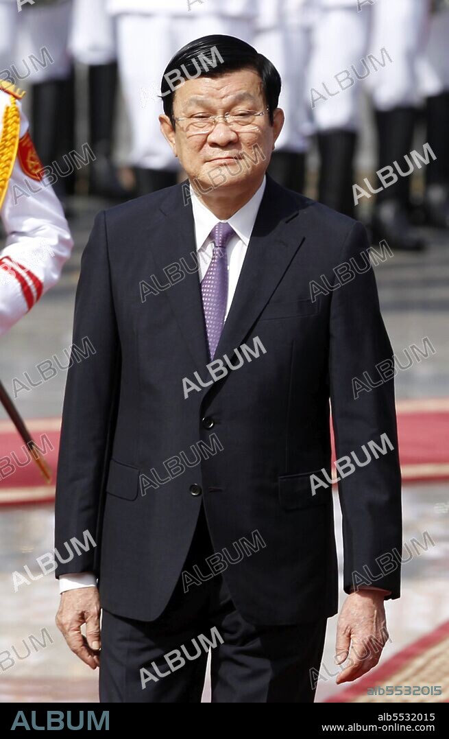 Truong T?n Sang (born 21 January 1949) is the president of Vietnam. He became state president following a vote of the National Assembly in July 2011. The office is a ceremonial position, but Sang is also ranked second after General Secretary Nguy?n Phú Tr?ng on the party's Central Secretariat, a body which directs policy making. Sang has been a member of the Central Politburo, the executive committee of the Communist Party, since 1996. He was party secretary for Ho Chi Minh City from 1996 to 2000. He was promoted to the national party’s number two slot in October 2009.