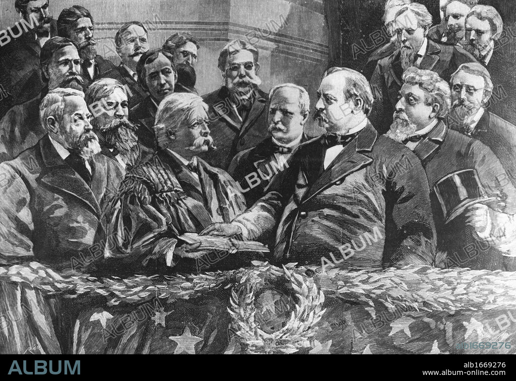 Grover Cleveland's Second Inauguration  Artist Unknown.
