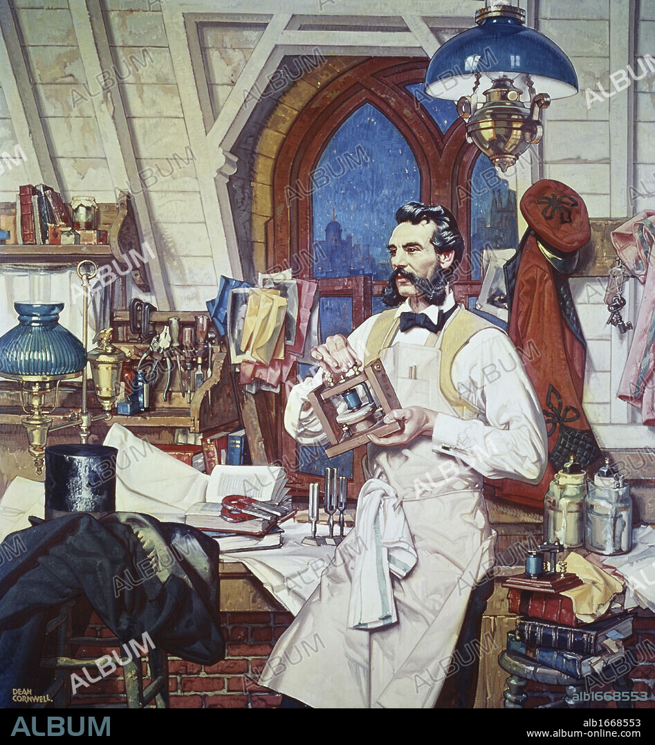 Alexander Graham Bell by Dean Cornwell, 1892-1960, 1847-1922.