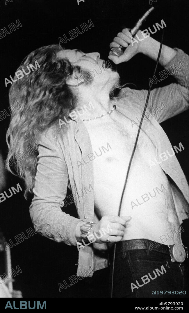 Led zeppelin, robert plant, 1972.
