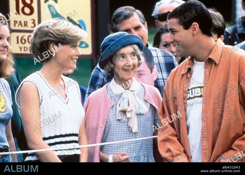 ADAM SANDLER y JULIE BOWEN en TERMINAGOLF, 1996 (HAPPY GILMORE), dirigida por DENNIS DUGAN. Copyright UNIVERSAL PICTURES.