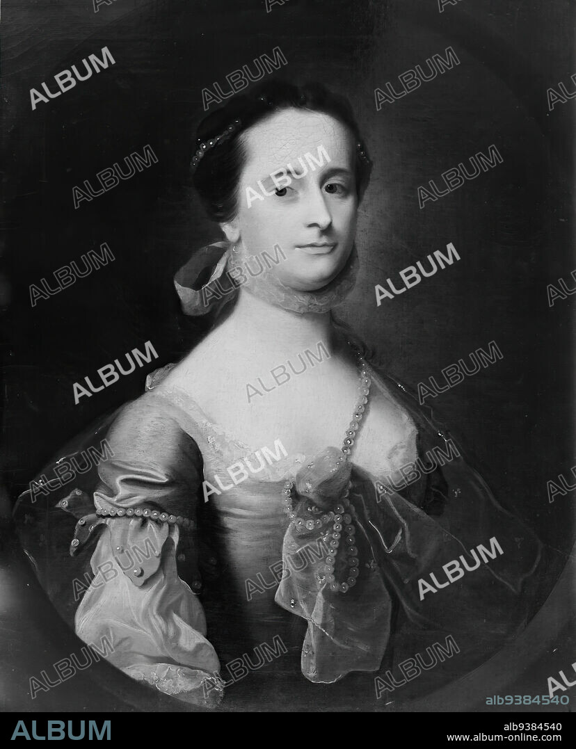 Mrs. Benjamin Davis, née Anstice Greenleaf, John Singleton Copley, American, 1738-1815, Oil on canvas, ca. 1764, 30 1/16 x 24 7/8 in., 76.4 x 63.2 cm, 18th century, american, davis, dress, oil, painting, pearls, Person, portrait, ruff, woman.
