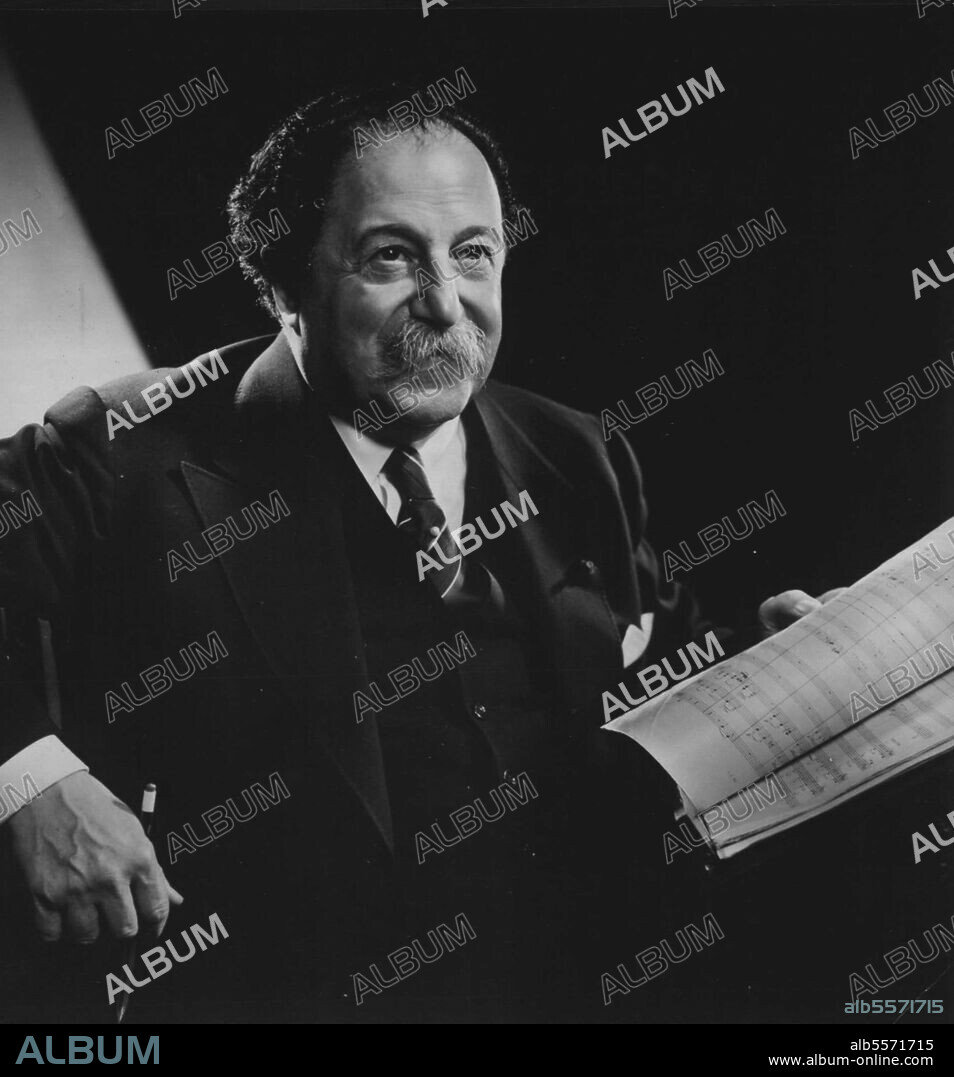 Pierre Monteaux - Conductor, San Francisco Symphony Orchestra. February 02, 1948. (Photo by Karsh, Camera Press).