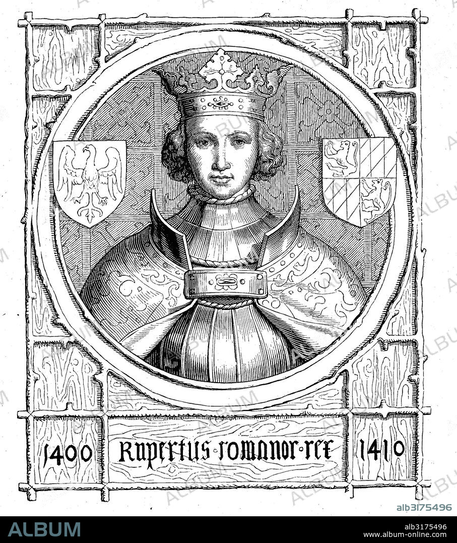 Rupert of the palatinate, ruprecht von der pfalz, 1352, 1410, member, house of wittelsbach, elector palatine, rupert iii, king of germany, rex romanorum.