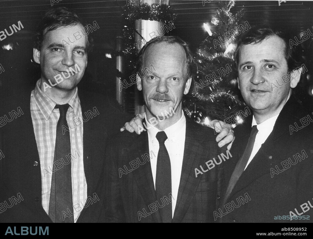 Göteborg 1986-12-04 - Stena Line - Bjarne Invasson, Lars Nilsson och Håkan Cullberg arkitekter som ritade Stenas nya hotel i Fredrikshavn *** Local Caption *** . KAMERAREPORTAGE.