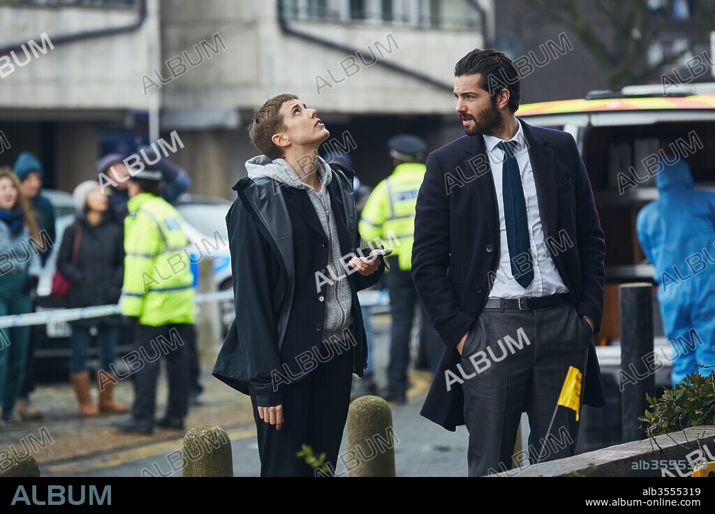 AGYNESS DEYN und JIM STURGESS in HARD SUN, 2018, unter der Regie von NEIL CROSS. Copyright EUSTON FILMS. season 1.