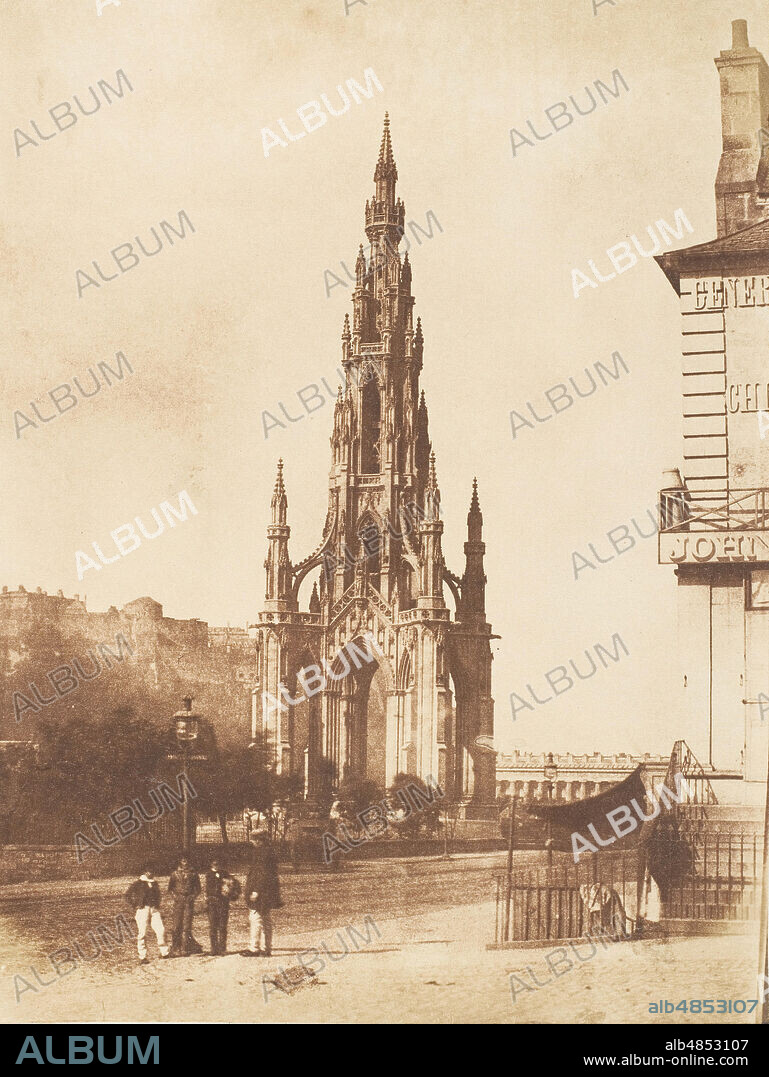 DAVID OCTAVIUS HILL, ROBERT ADAMSON et HILL & ADAMSON. Edinburgh. The Scott Monument, 1843-47.