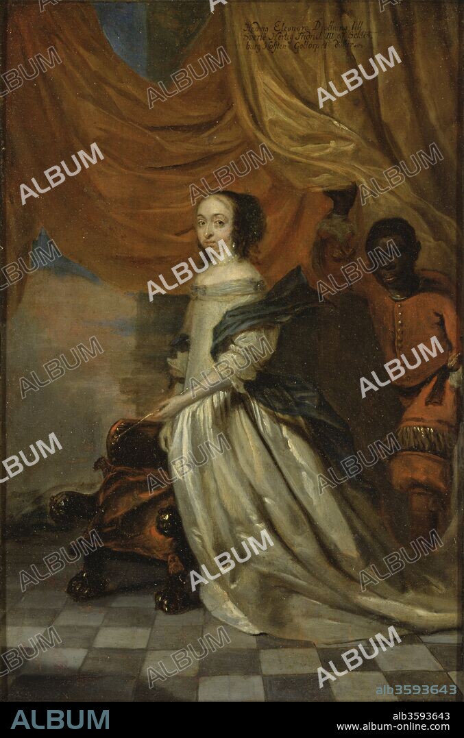 ABRAHAM WUCHTERS. Portrait of Hedvig Eleonora of Holstein-Gottorp (1636-1715), Queen of Sweden.