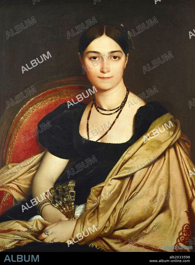 Jean Auguste Dominique Ingres / 'Madame Antonia Devaucay de Nittis', 1809, Óleo sobre lienzo, 76 x 59 cm.
