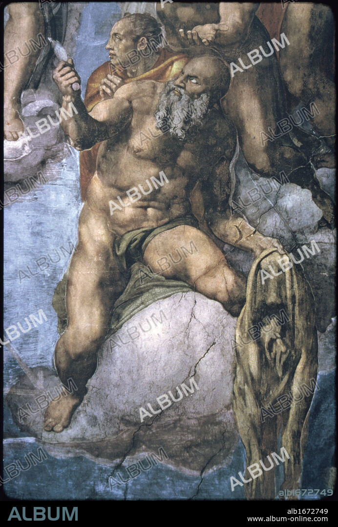 Saint Bartholomew with his Flayed Skin   Michelangelo Buonarroti (1475-1564/Italian)   Fresco   Sistine Chapel, Vatican.