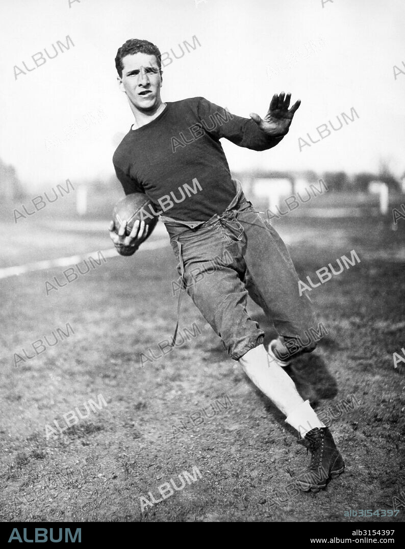 Notre Dame, Indiana:  December 13, 1934. Francis (MIke) Layden, left halfback for Notre Dame. He is the younger brother of Elmer Layden, who is not only the coach, but was also one of the Four Horsemen of 1924 fame.