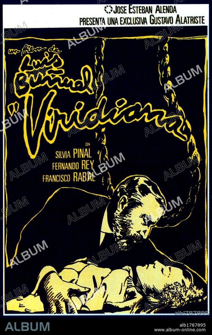 Poster de VIRIDIANA, 1961, dirigida por LUIS BUÑUEL. Copyright UNION INDUSTRIAL CINEMATOGRAFICA/FILMS 59.