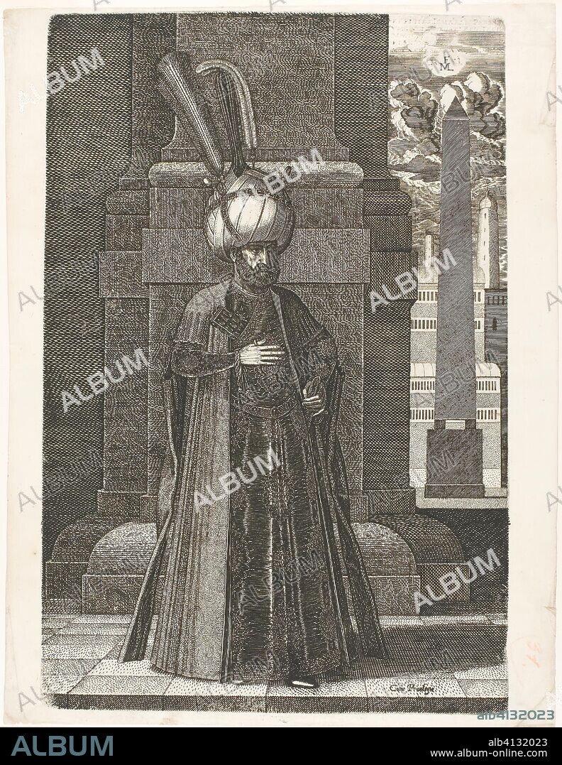 Ismael, the Persian Ambassador of Tahmasp, King of Persia. Melchior Lorichs; Danish, 1526/27-after 1588. Date: 1569. Dimensions: 395 × 265 mm (image/plate); 408 × 310 mm (sheet). Engraving in black on cream laid paper. Origin: Denmark.