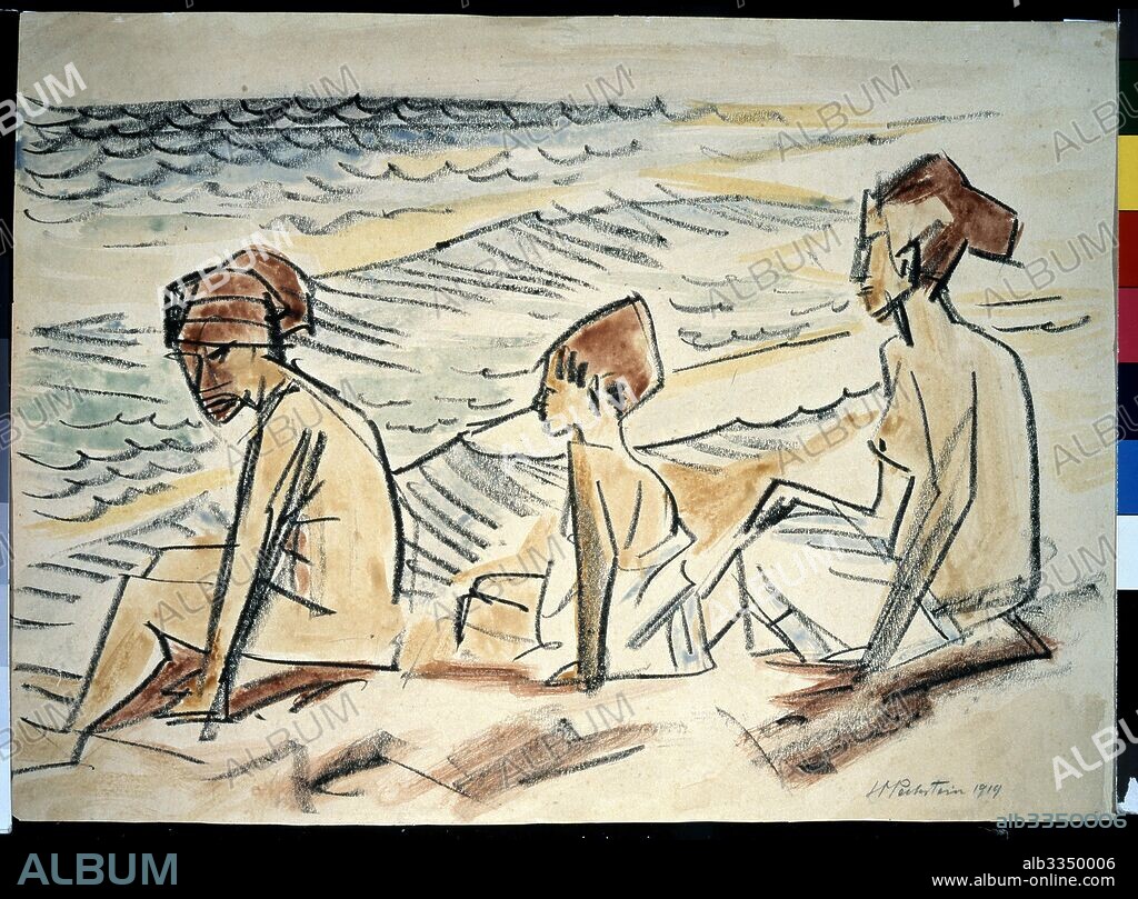 MAX PECHSTEIN. On the beach.