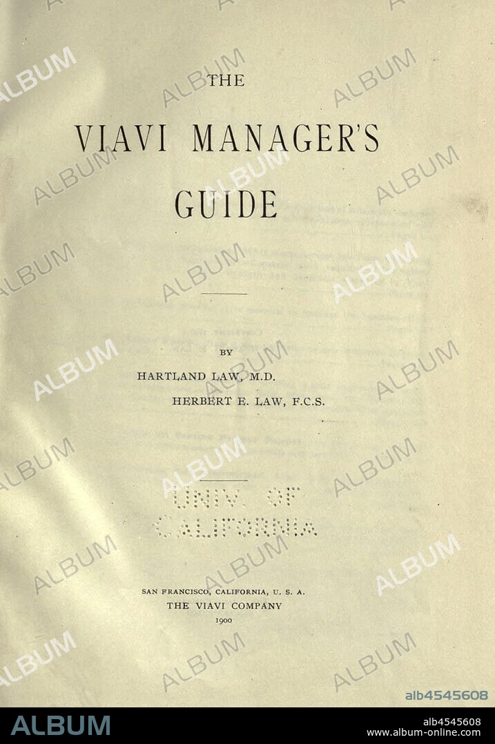 The Viavi manager's guide : Law, Hartland. and Law, Herbert E.