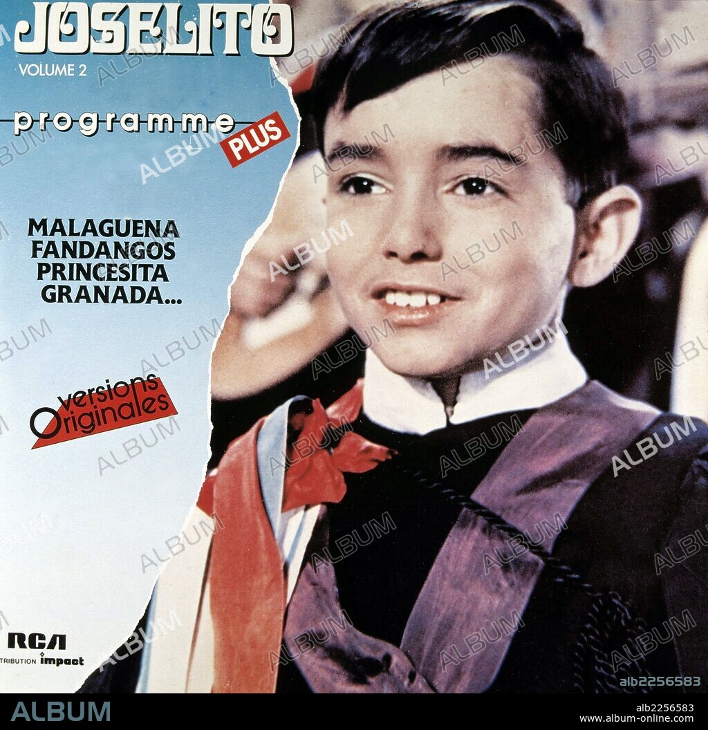 JOSELITO. JOSE JIMENEZ FERNANDEZ. ACTOR Y CANTANTE ESPAÑOL. JAEN 1947 -. PORTADA DE DISCO RCA.