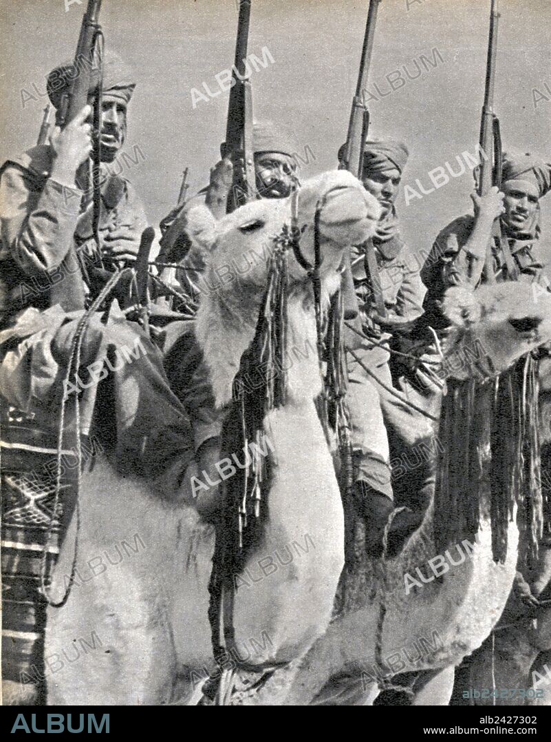 WWII-1940 1941-North African Campaign- Colonial troop in Libya, september 1940. The Royal Corps of Colonial Troops (Italian: Regio Corpo Truppe Coloniali) was a corps of the Italian armed forces, in which all the Italian colonial troops were grouped until the end of World War II in Africa. Libyan troops, which included the Libyan Meharisti , the Savari and the Spahis.