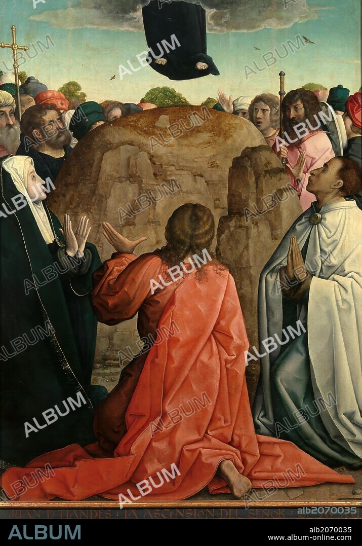 Juan de Flandes / 'La Ascensión del Señor', 1514-1519, Escuela Hispano-Flamenca, Óleo sobre Tabla, 110 cm x 84 cm, P02937.