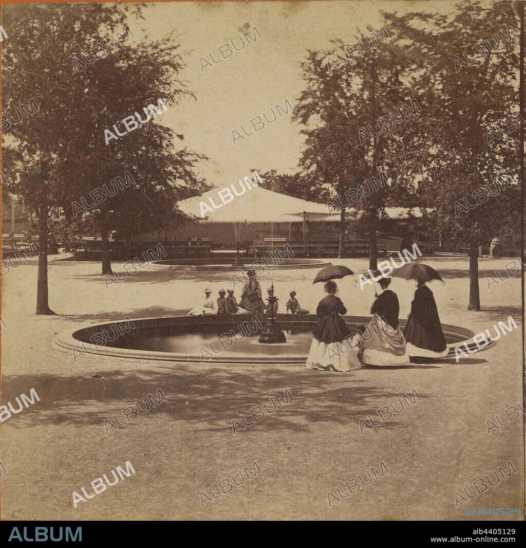 Central Park (New York.) The Fountain on the Mall., Edward and Henry T. Anthony & Co. (American, 1862 - 1902), about 1863–1866, Albumen silver print.