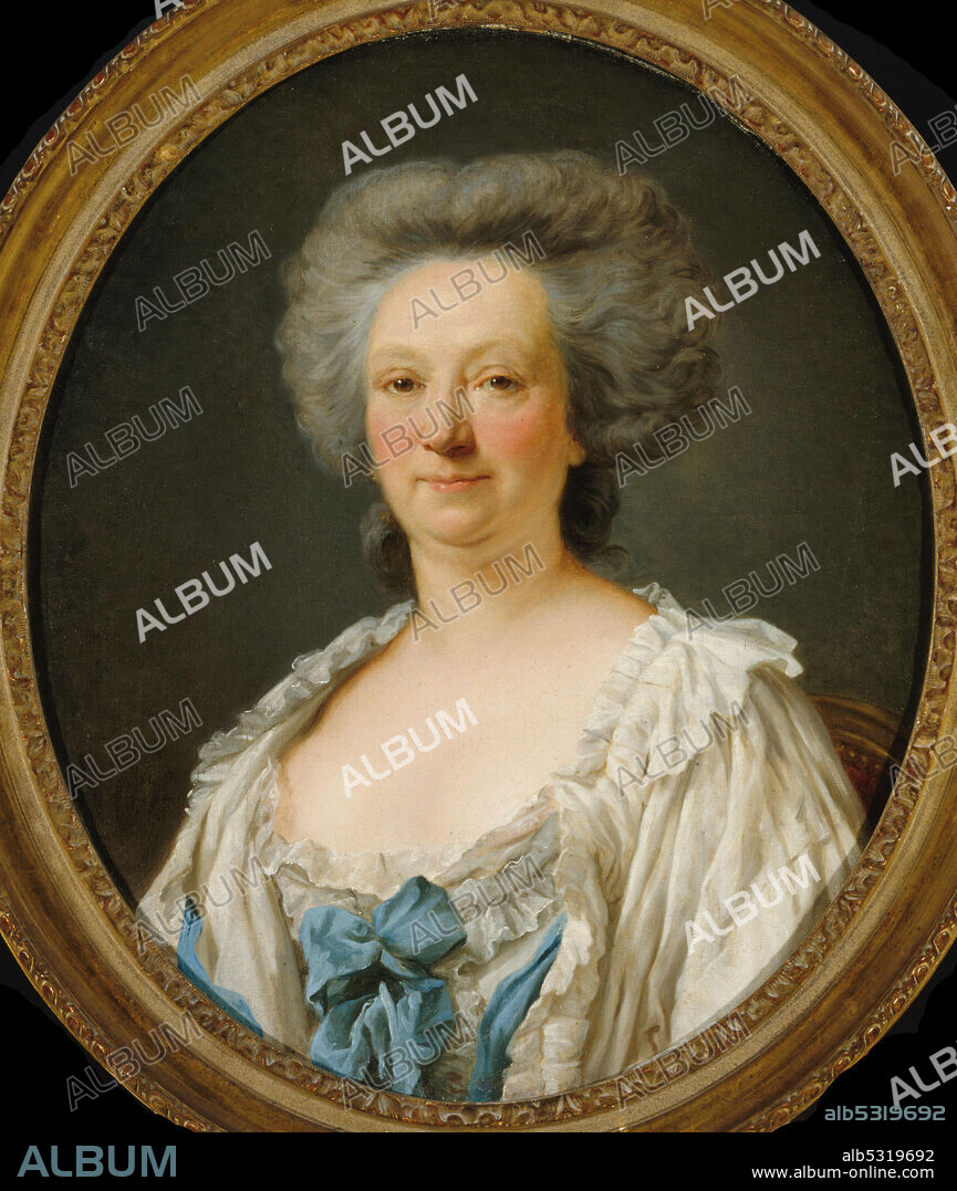 JEAN-FRANçOIS GILLES COLSON. Portrait of Madame Geoffrin (1699-1777).