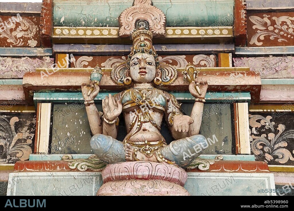 Statue of a god, Bannari Amman Temple, Tamil Nadu, Tamilnadu, South India, India, South Asia, Asia